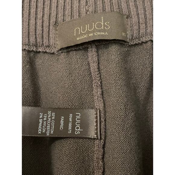 Nuuds Luxe Knit Jogger XS Mocha Sweatpants Neutral Lounge Quiet Luxury Soft - Picture 8 of 13
